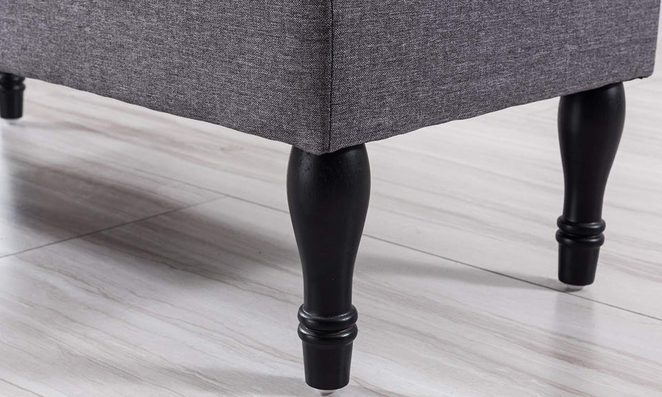 Tufted Fabric Storage Bench & Reviews