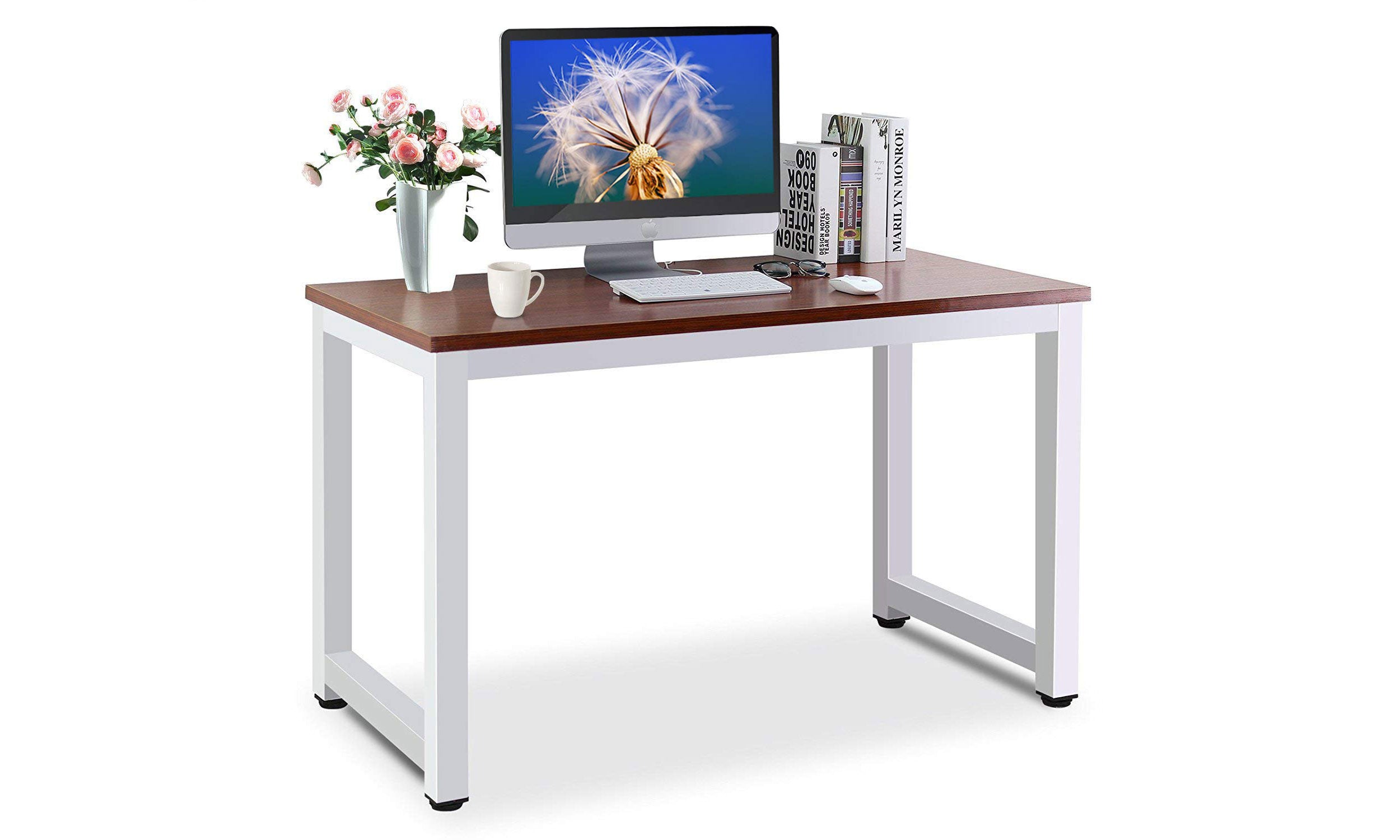 Dripex Computer Desk-Teak – Vesgantti-UK