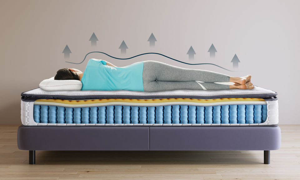 Vesgantti Nova Future Hybrid Mattress 10.6 Inch Pillow Top Mattress