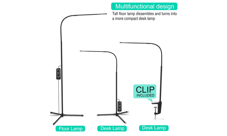 4 Colour Temperatures Adjustable Led Floor Lamp