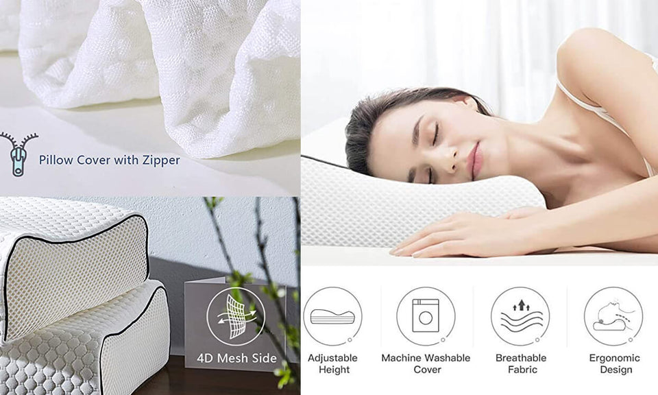 Vesgantti Memory Foam Contour Pillow | Vesgantti.co.uk