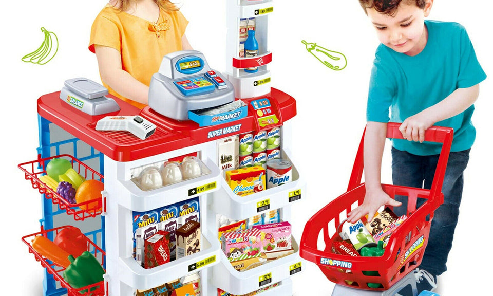 Kids supermarket playset top