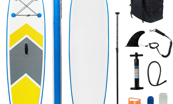 10FT Paddle Board SUP Inflatable Sports Surf Stand Up Racing Bag Pump Oar Water