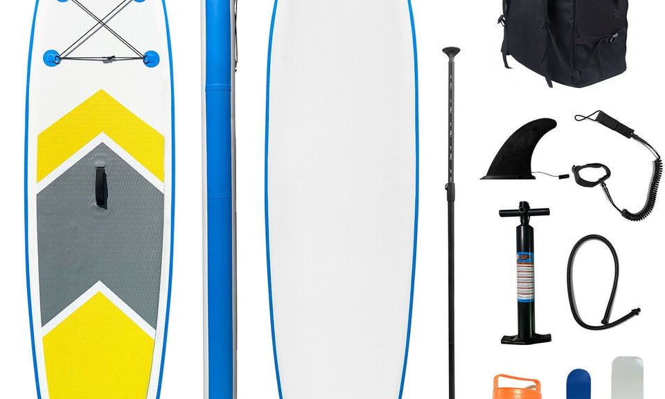 10FT Paddle Board SUP Inflatable Sports Surf Stand Up Racing Bag Pump Oar Water