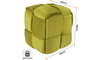 Vesgantti Cube Velvet Ottoman, Decorative Furniture Upholstered Pouffe Footstool